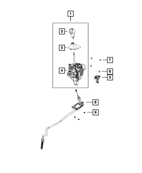 Gearshift Controls and Related Parts for 2015 Ram ProMaster City #0
