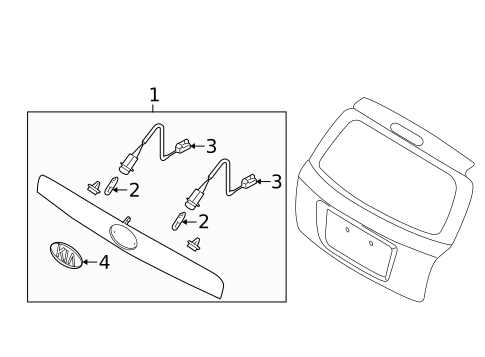 License Lamps for 2006 Kia Spectra5 #0