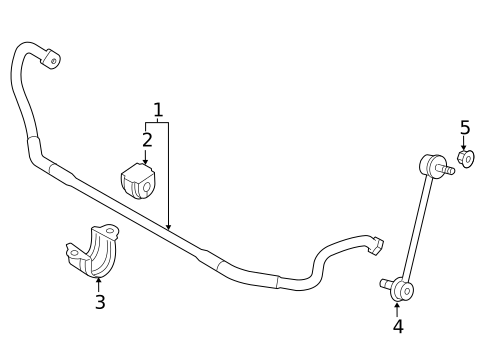 Stabilizer Bar & Components for 2013 BMW X1 #2
