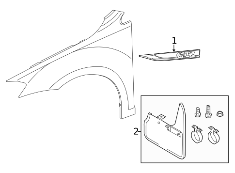 Exterior Trim - Fender for 2023 Volkswagen GTI #0