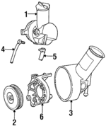 FODZ3A719F - Steering: Power Steering Pressure Hose for Ford: Taurus | Mercury: Sable Image