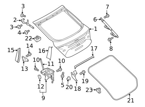 Gate & Hardware for 2018 Audi RS7 #0