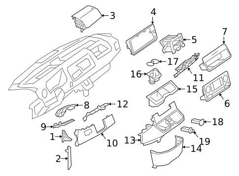 Instrument Panel Components for 2019 Mercedes-Benz Sprinter 4500 #0