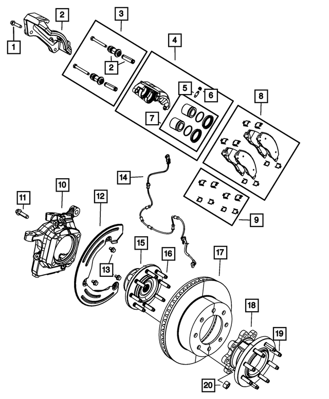 R8049151AD - Brakes: Disc Brake Caliper Assembly, Remanufactured, Left for Mopar Image