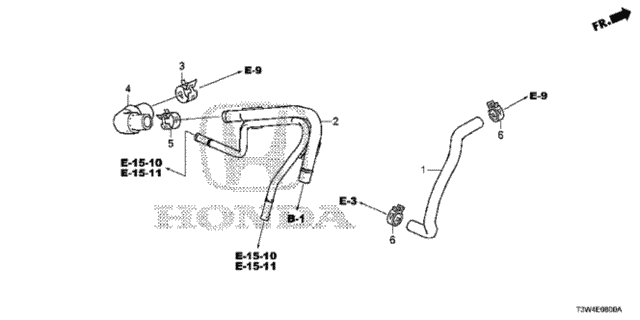 Breather Tube for 2014 Honda Accord #0