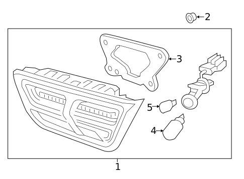 Backup Lamps for 2016 Kia Optima #1
