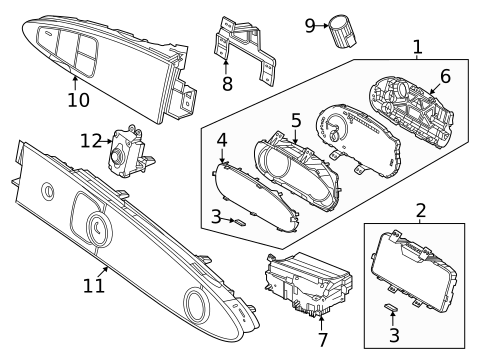 Cluster & Switches for 2024 Genesis GV70 #0