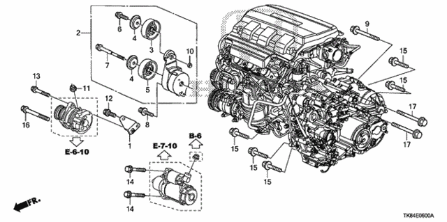 Alternator Bracket  - Tensioner for 2011 Honda Odyssey #0