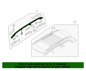 31333969 31333096 - High-Quality Roof Luggage Carrier Side Rail for 2013-2014 ...