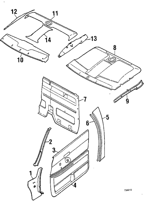 Interior Trim for 1986 Subaru Brat #0
