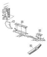 1CL27ZJ3AD - Interior Trim: Cowl Side Trim Panel, Left for Mopar Image