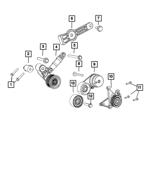 Pulleys and Related Parts for 2020 Ram 1500 #0
