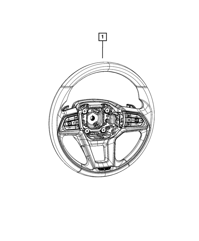 6TY901X7AF - Steering: Steering Wheel for Mopar Image