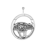 6TY841A6AE - Steering: Steering Wheel for Jeep: Grand Wagoneer Image
