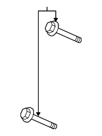 11515767 - Electrical: Alternator Bracket Bolt for GM Image