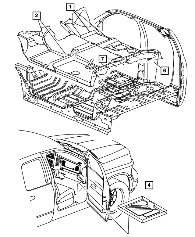 1XF22GTVAD - Interior Trim: Floor Carpet for Mopar Image image