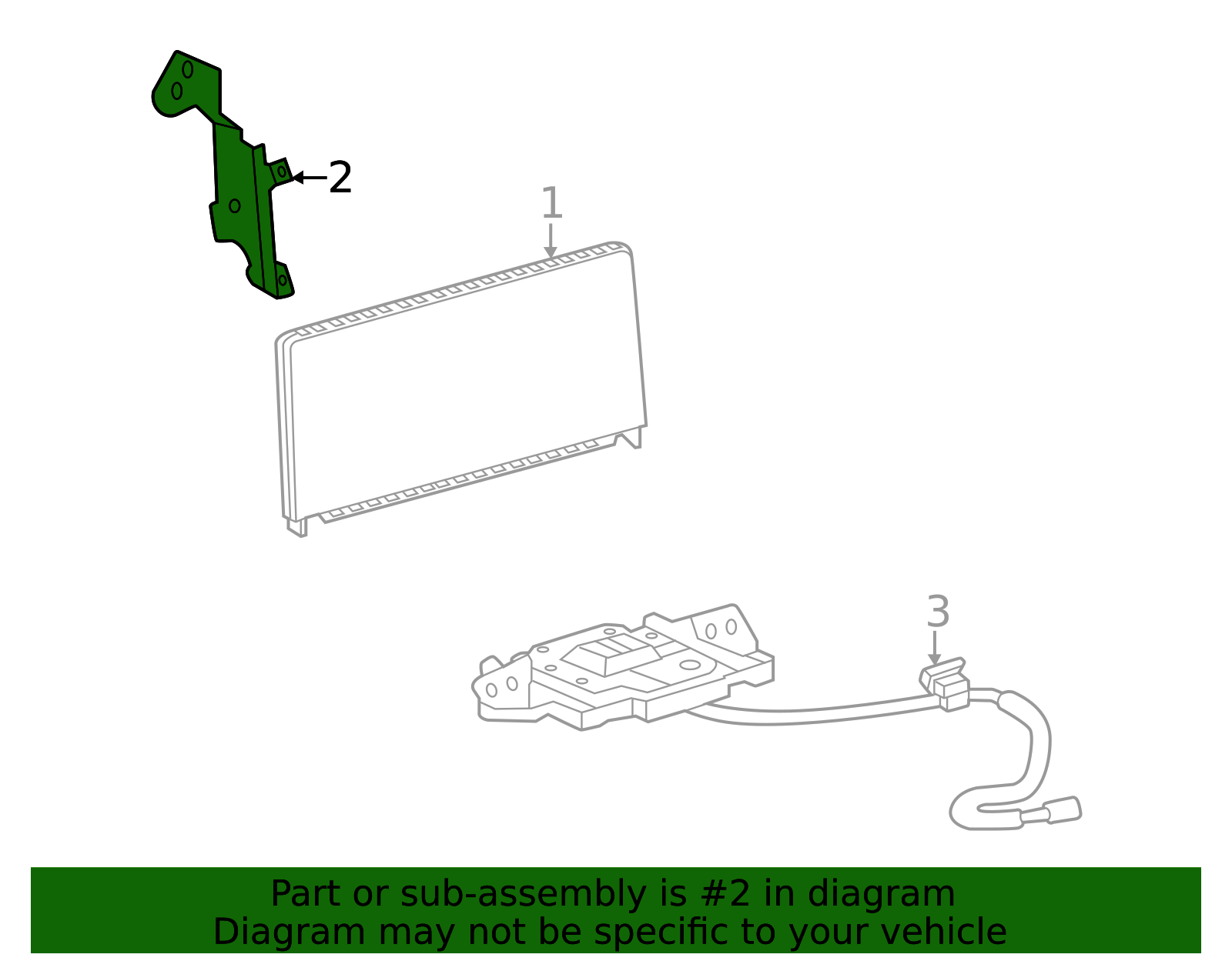 2022-2023 Lexus GX460 GPS Navigation System Bracket 86118-60200 | OEM ...