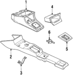 90402144 - Body: Console for Pontiac: LeMans Image