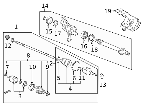 Drive Axles for 2012 Acura RL #0