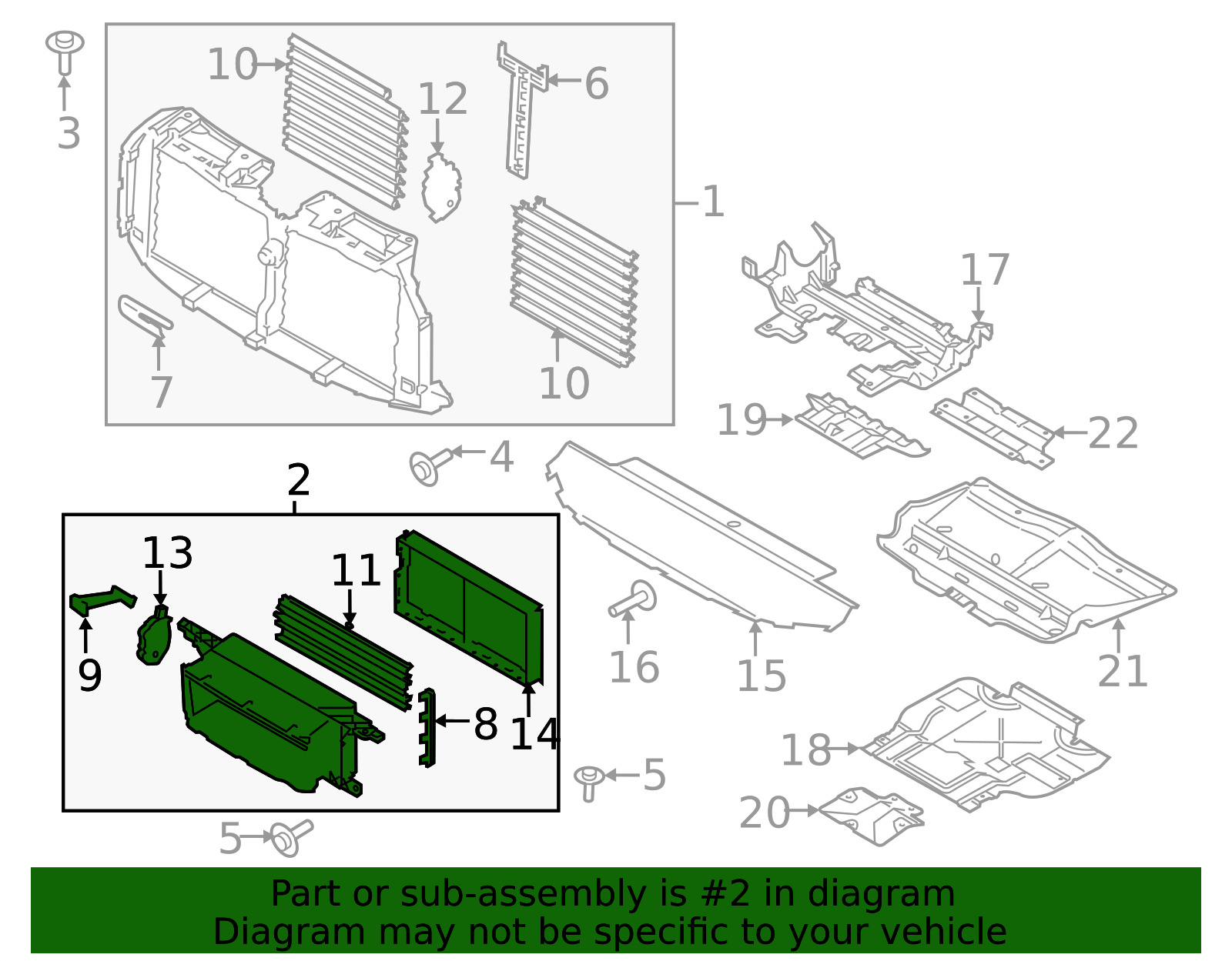 Control Radiator Shutter JL3Z-8475-F - Radiator Shutter Assembly 2018-2020 Ford F-150 | Super ...