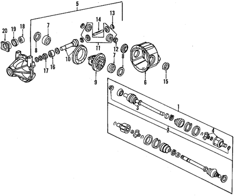 Differential for 1991 Honda Civic #0