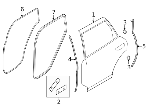 Door & Components for 2018 Porsche Cayenne #3