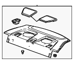 23132568 - Body: Pkg Tray Trim for Buick: Verano Image
