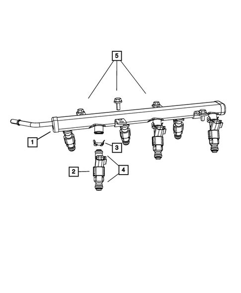 Fuel Rail and Injectors for 2008 Chrysler Pacifica #0