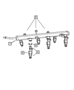 4861666AA - Fuel: Fuel Rail for Mopar Image