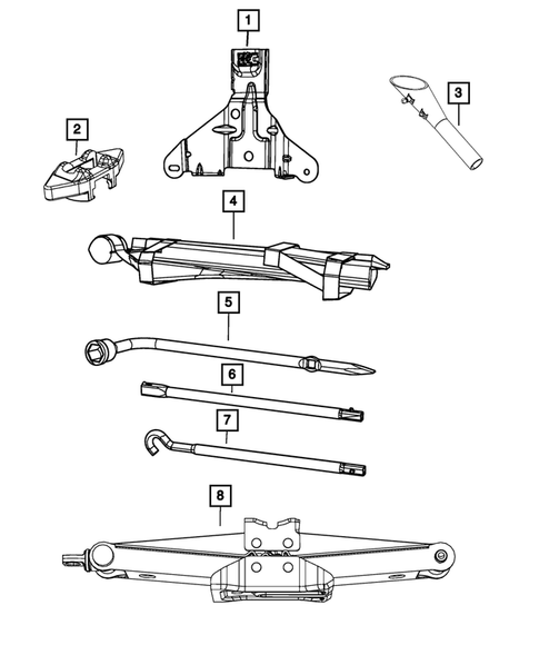 Jack Stowage for 2019 Dodge Durango #0