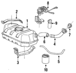 19111408 - Electrical: Fuel Tank Sending Unit for Chevrolet: S10, S10 Blazer | GMC: Jimmy S15, S15, Syclone | Oldsmobile: Bravada Image