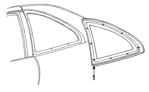Glass & Hardware for 1994 Lincoln Mark VIII #0