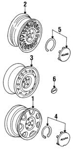 42700SP0A21 - : Wheel, Alloy for Acura Image