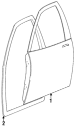 91171440 - Body: Door Shell for Chevrolet: Metro Image