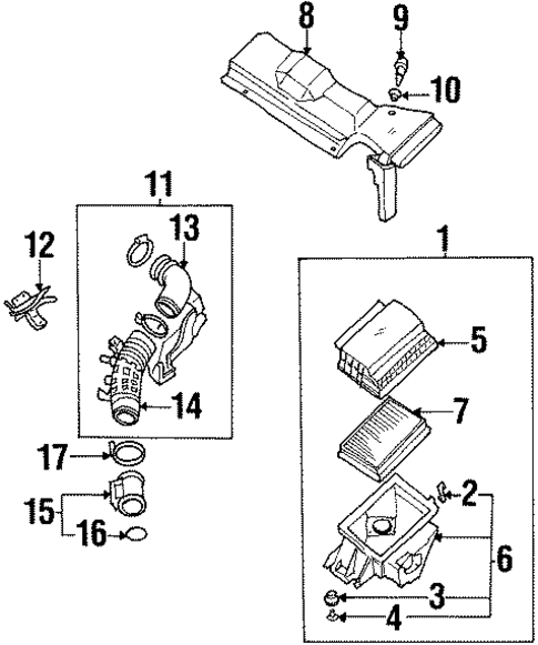 Air Intake for 1998 INFINITI Q45 #0