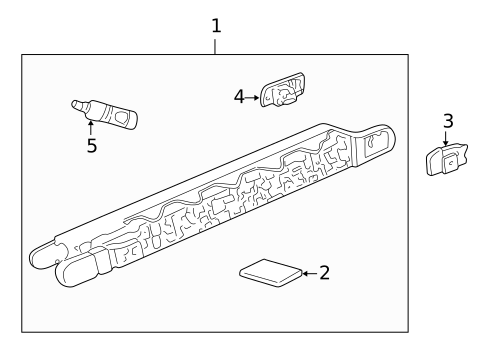 High Mounted Stop Lamp for 1999 Porsche 911 #0