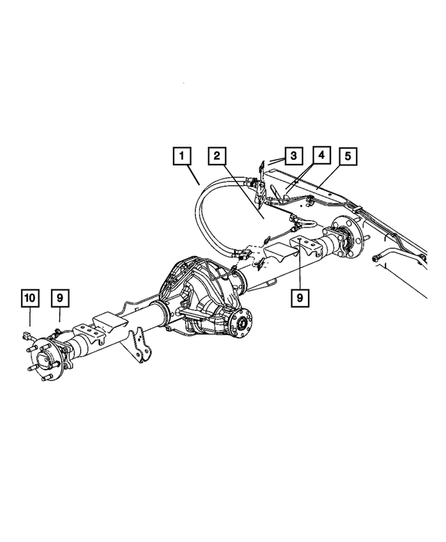 « 55398155AB –  : Frein Ensemble Tube Et Durite pour Mopar Image »