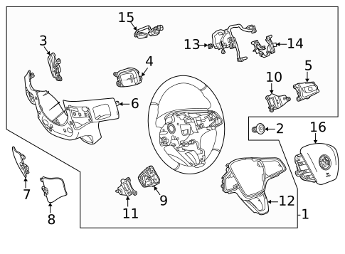 Steering Wheel & Trim for 2022 Buick Encore GX #0