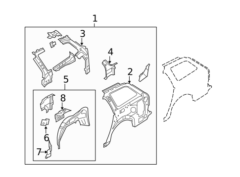 Inner Structure for 2006 Mazda 6 #1