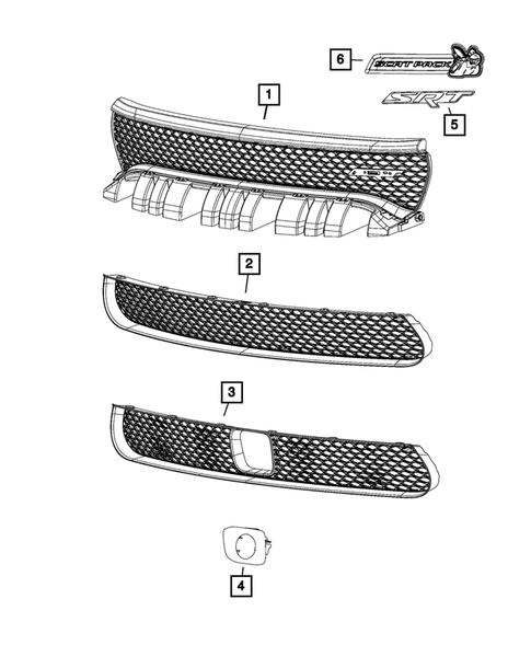 Grilles for 2015 Dodge Charger #1