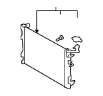 253102H050 - : Radiator Assembly for Hyundai: Elantra Image