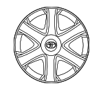 4262102120 - : Wheel Cover for Toyota: Matrix Image