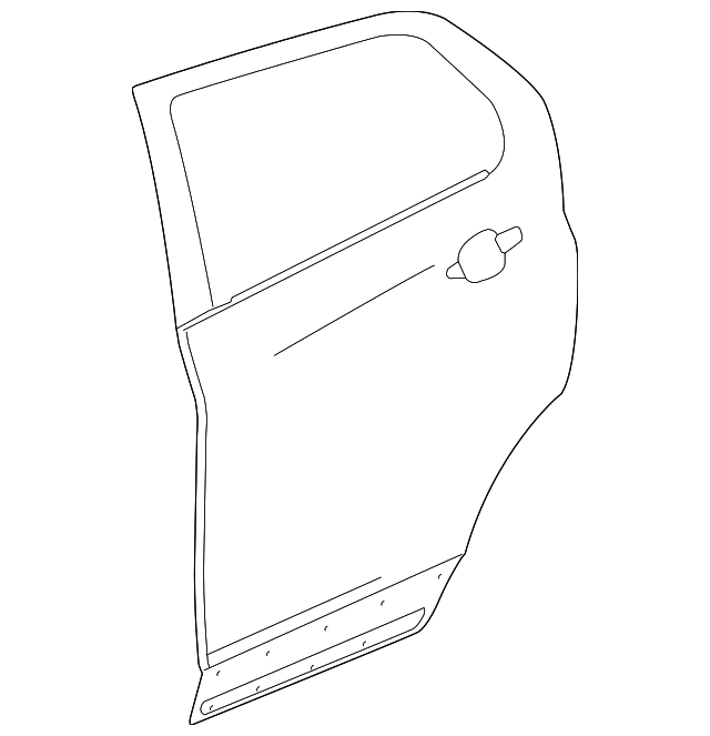 2018-2024 Chevrolet Equinox Rear Passenger Side Door Outer Panel ...
