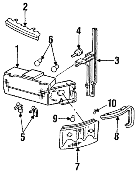Headlamp Components for 2014 Cadillac ATS #17