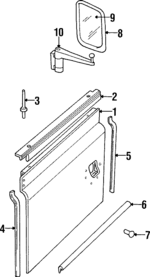 STC954 - Body: Glass for Land Rover: Defender 90 Image