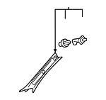 6221130560C0 - Body: Windshield Pillar Trim for Lexus: GS F, GS Turbo, GS200t, GS300, GS350, GS450h Image