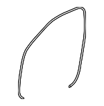 6231130260 - Body: Door Weather-strip for Lexus: GS F, GS Turbo, GS200t, GS300, GS350, GS450h Image