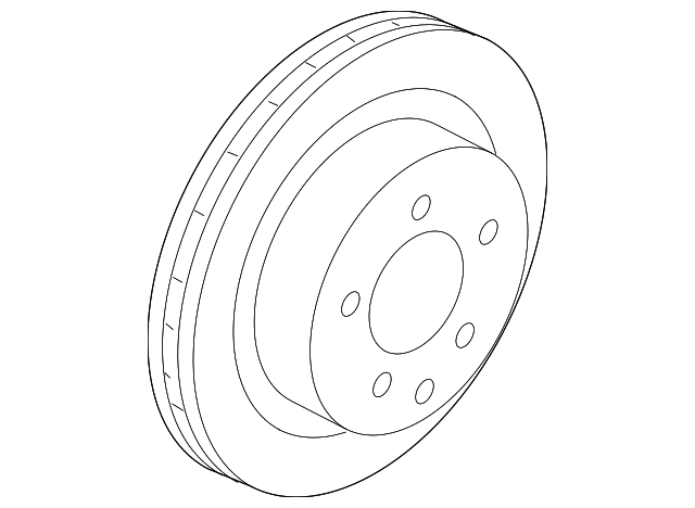 Detroit Axle Rear Disc Brake Rotors For Nissan Armada (2017-2021) & Infiniti QX56/QX80 (2011-2021) - 2-Piece Set