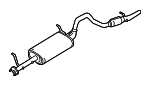 1430065D11 - Exhaust: Muffler &amp; Pipe for Suzuki Image