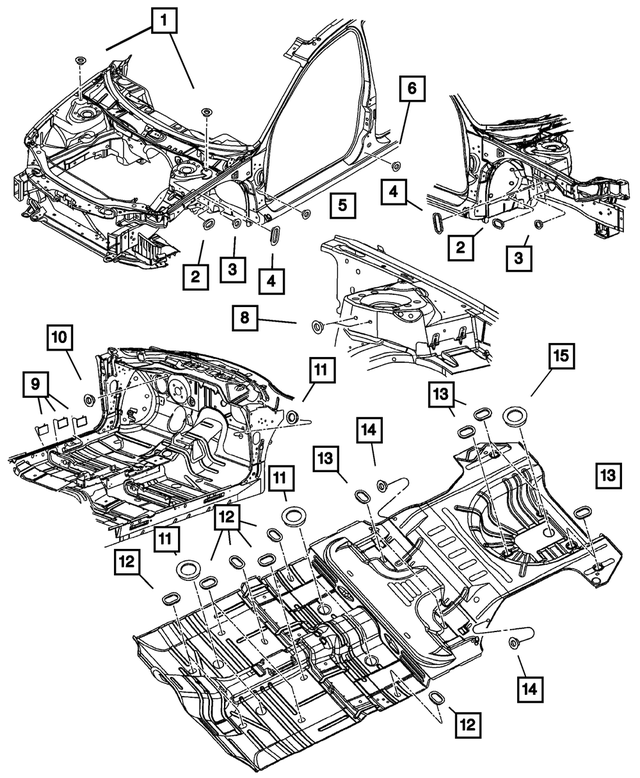 35026595 - Body Sheet Metal Except Doors: Front Suspension Plug for Mopar Image